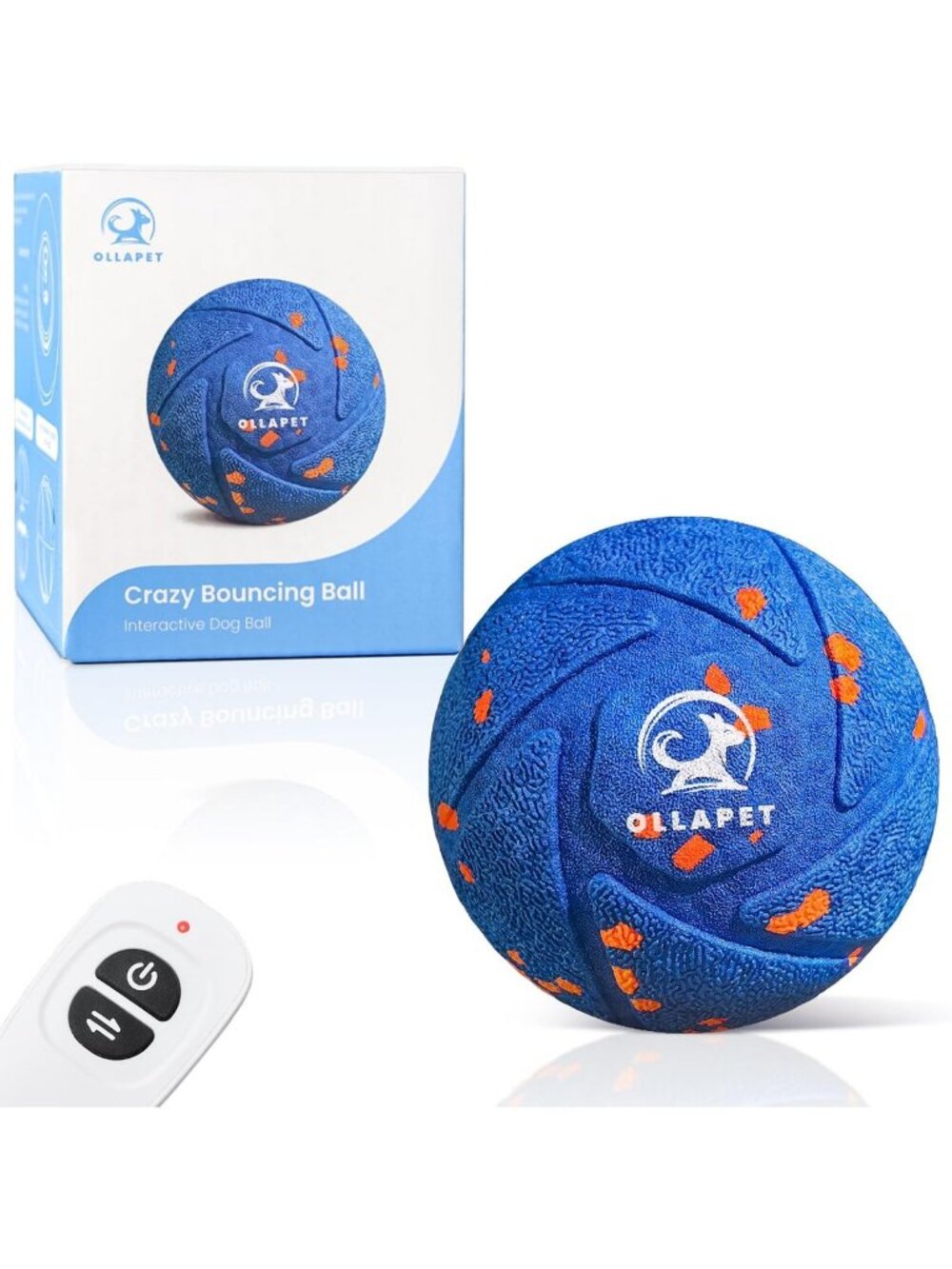 Interactive Dog Toy Ball - Auto Bouncing, Rolling, Chew-Resistant, Waterproof, 3